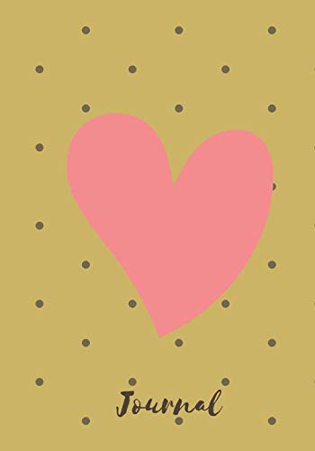 Journal: Journal and Notebook with a Pink Heart on Gold Cover Books