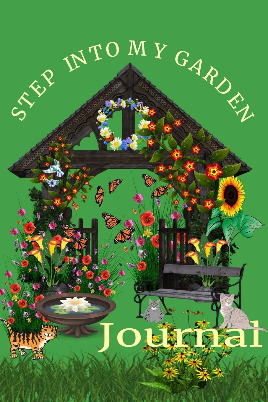 Step Into My Garden Journal: A Delightful Lined 6"x 9" Journal Notebook For Gardeners Garden & Plants