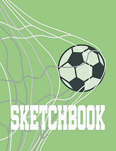 Sketchbook: Awesome Soccer Sketchbook for Kids: 110+ Pages of 8.5" x 11" Blank Paper for Drawing, Doodling, Graffiti, Cartoons and Sketching (Soccer School Supplies) Leisure & Fun