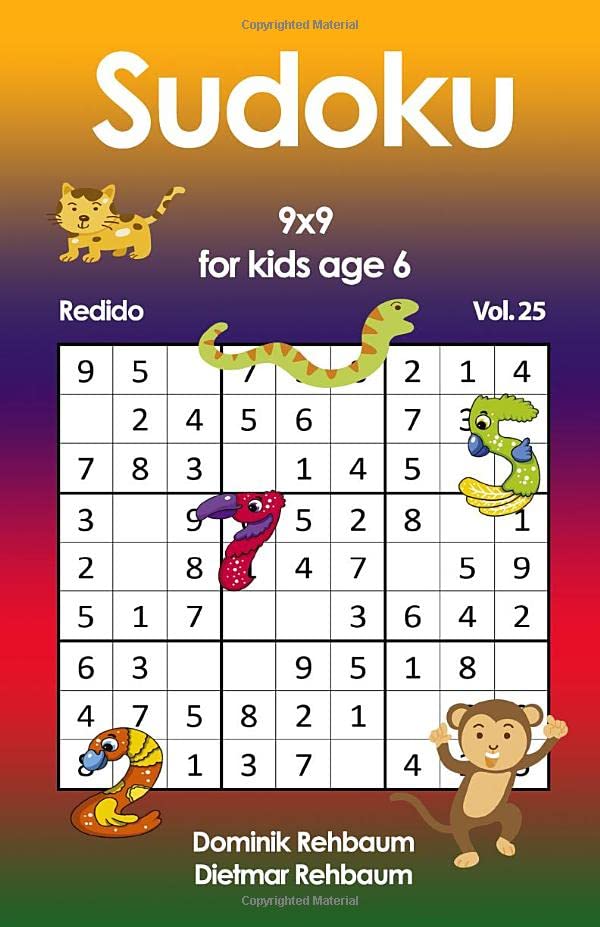 Redido Sudoku for kids age 6 | 9x9 | Vol. 25 book