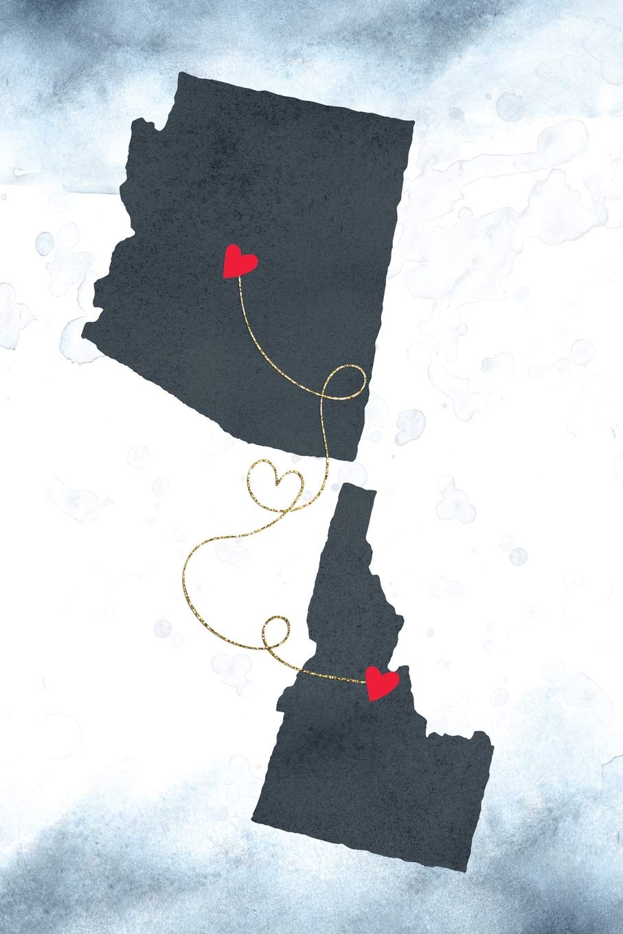 Arizona & Idaho: Long Distance Out of State Notebook - Blank Lines (Together Forever Never Apart US States Journals, Band 106) Books