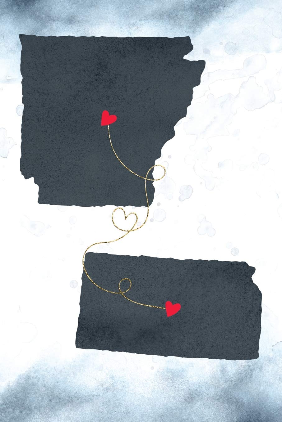 Arkansas & Kansas: Long Distance Out of State Notebook - Blank Lines (Together Forever Never Apart US States Journals, Band 156) Books