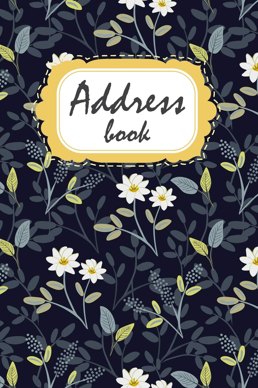 Address Book For Women: A Contact Book Alphabetical Small Address Book Notebook and Journal - Cute Dark Jasmine Flower Business, Finance & Career