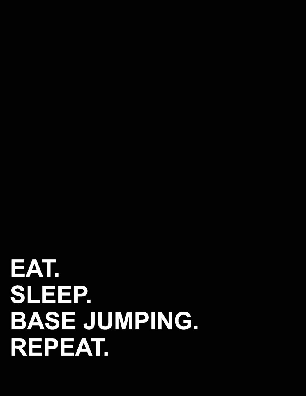 Eat Sleep Base Jumping Repeat: Graph Paper Notebook: 1 cm Squares, Blank Graphing Paper with Borders (Graph Paper Notebook: 1 Cm Squares With Border, Band 24) Essays & Short Stories
