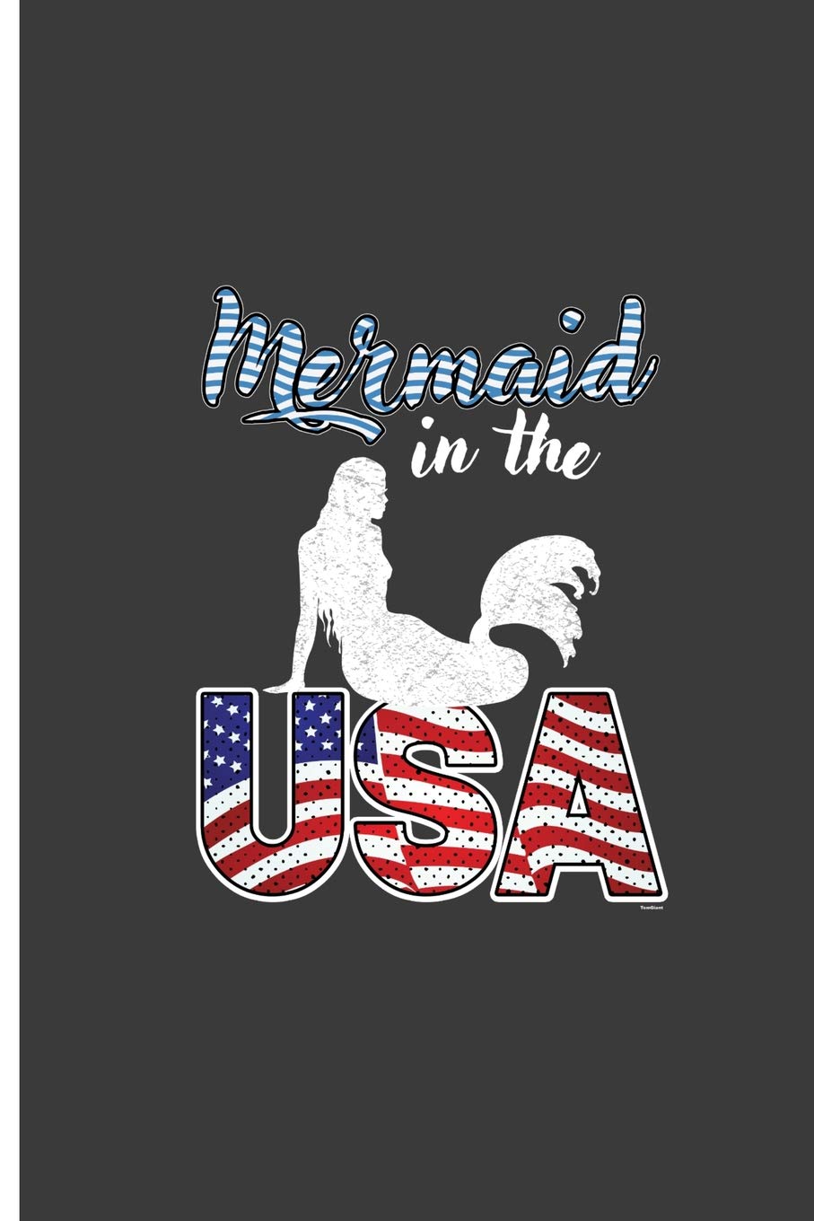 Mermaid in the USA: American Mermaid Perfect Lined Notebook/Journal (6"x9") Memories