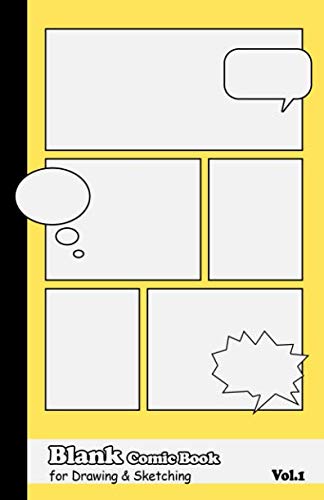 Blank Comic Book for drawing and sketching: Notebook for kids or everyone who want to create your own comics, Bedtime story , cartoons or storyboard ... Small notebook 5.5" x 8.5" size / 78 pages. Non-fiction