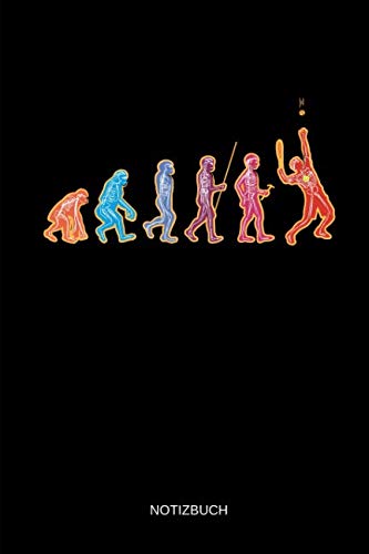 Notizbuch: Evolution des Mannes - Lustiges Tennis Notizbuch. Tennis Zubehör & Tennis Spieler Geschenk Idee. Leisure & Fun