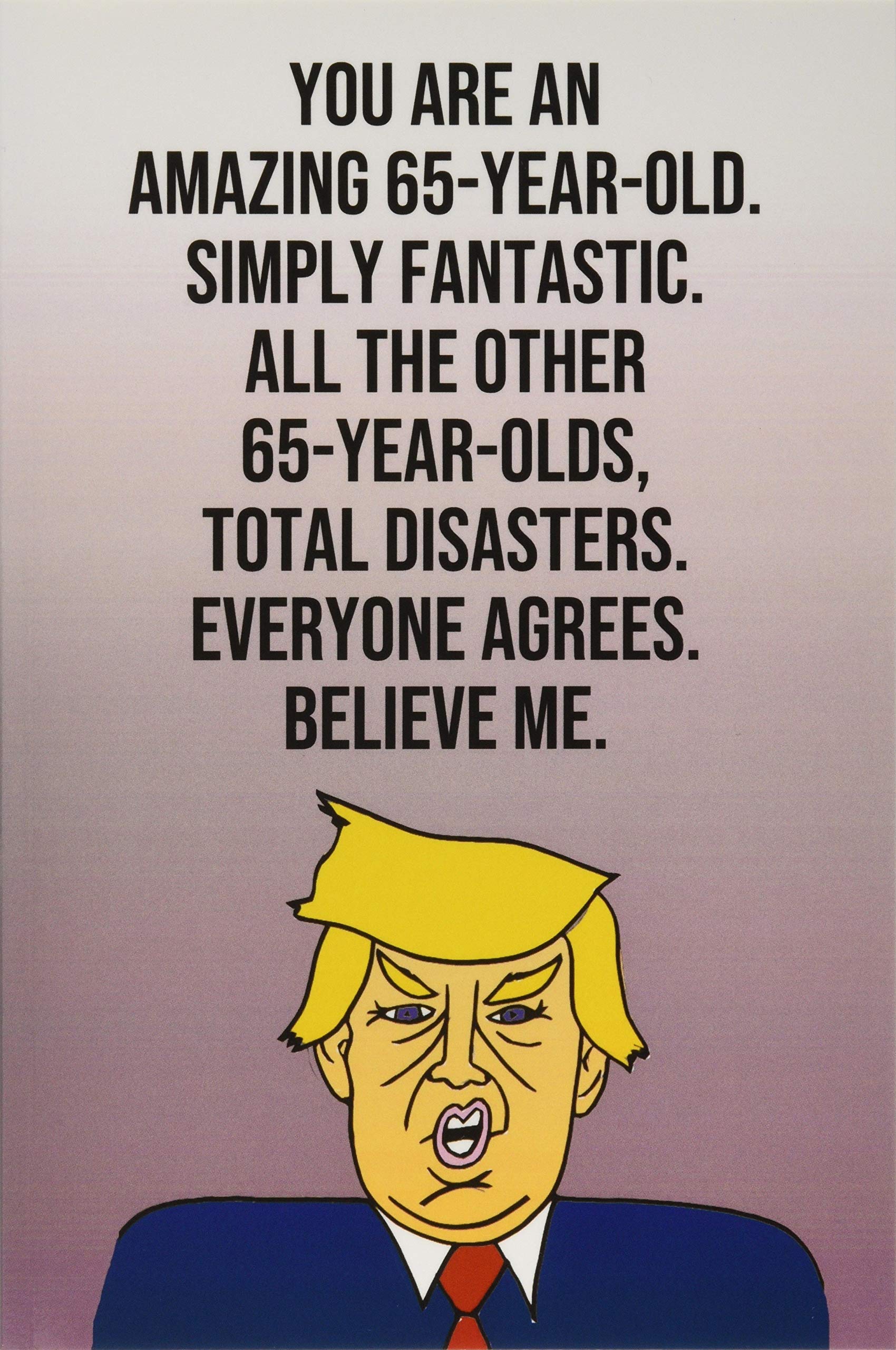 You Are An Amazing 65-Year-Old Simply Fantastic All the Other 65-Year-Olds Total Disasters Everyone Agrees Believe Me: Donald Trump 110-Page Blank ... Birthday Gag Gift Idea Better Than A Card Business, Finance & Career