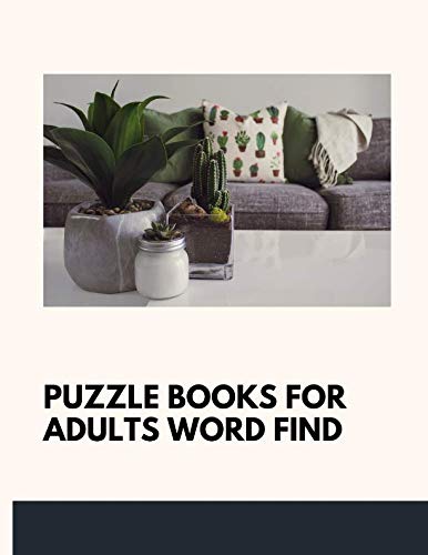 puzzle books for adults word find: This book is crossword puzzle books paperback for large print word search , crossword puzzle books for adults dementia Contemporary literature Books