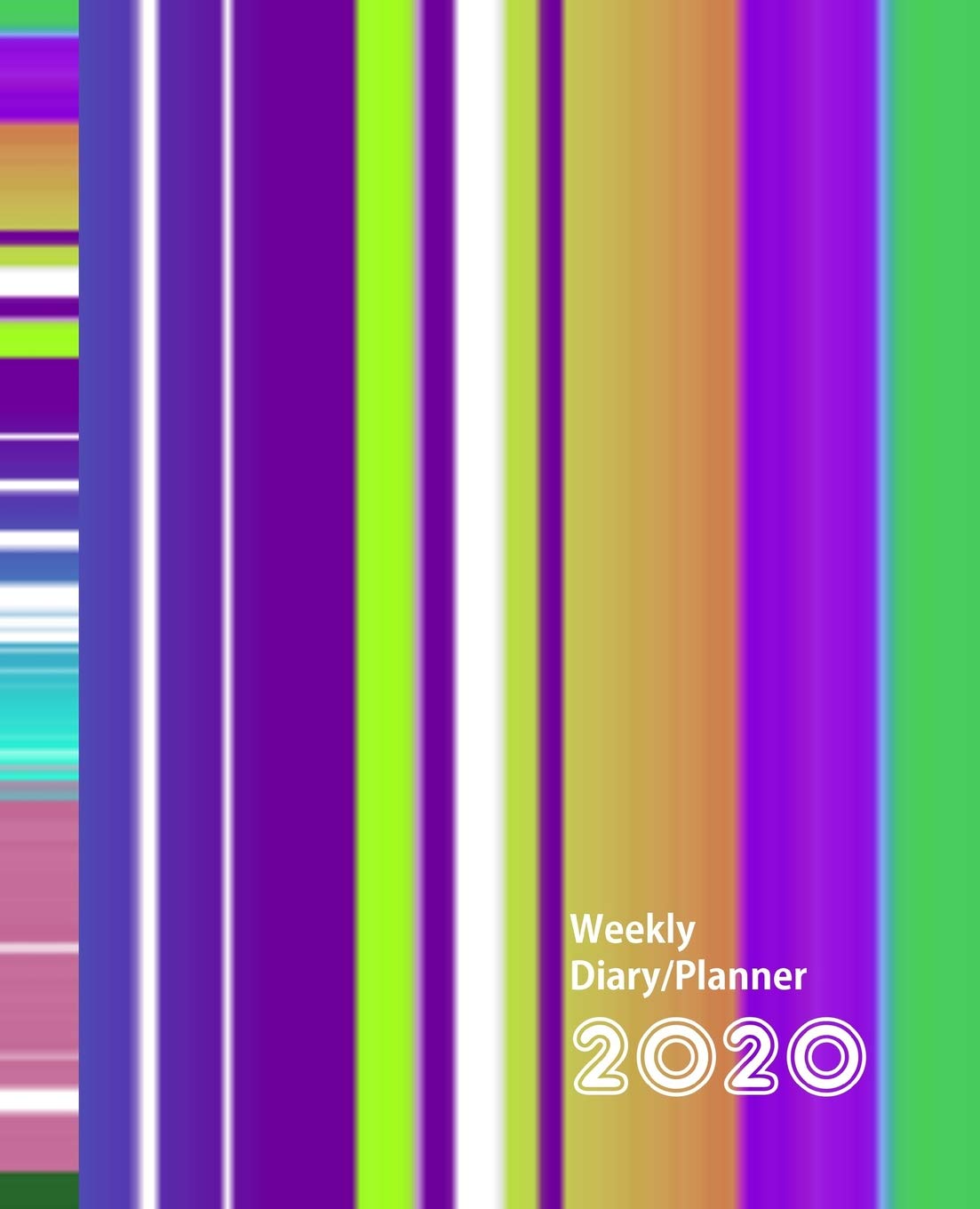 Multi Color Stripes: Diary Weekly Spreads January to December (Planners One Year 2020, Band 1) Business, Finance & Career