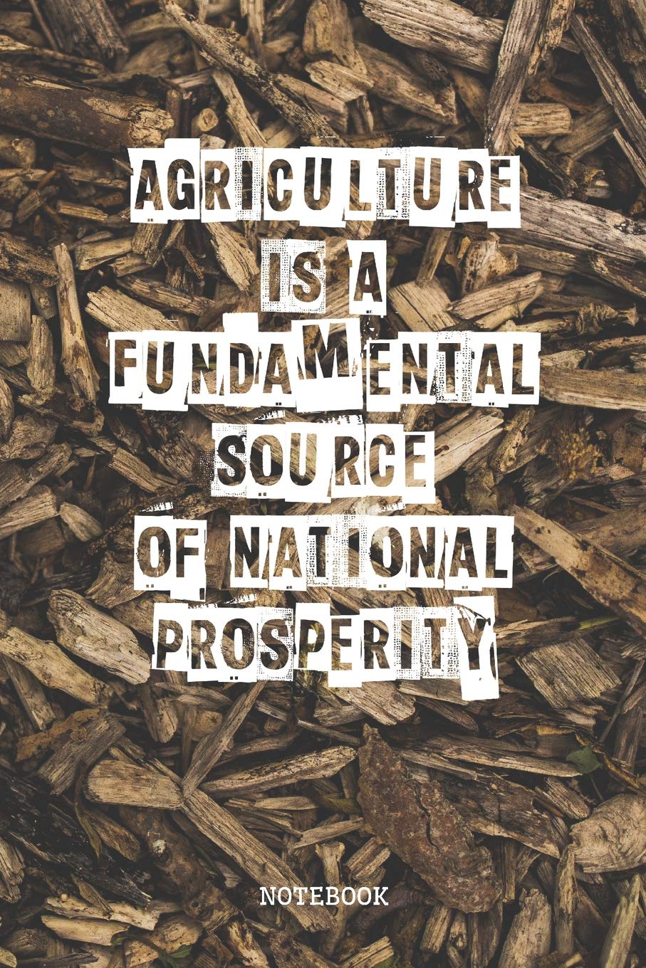 Agriculture is a Fundamental Source of National Prosperity: Field Worker and Farmer Planner / Organizer / Lined Notebook (6" x 9") Garden & Plants