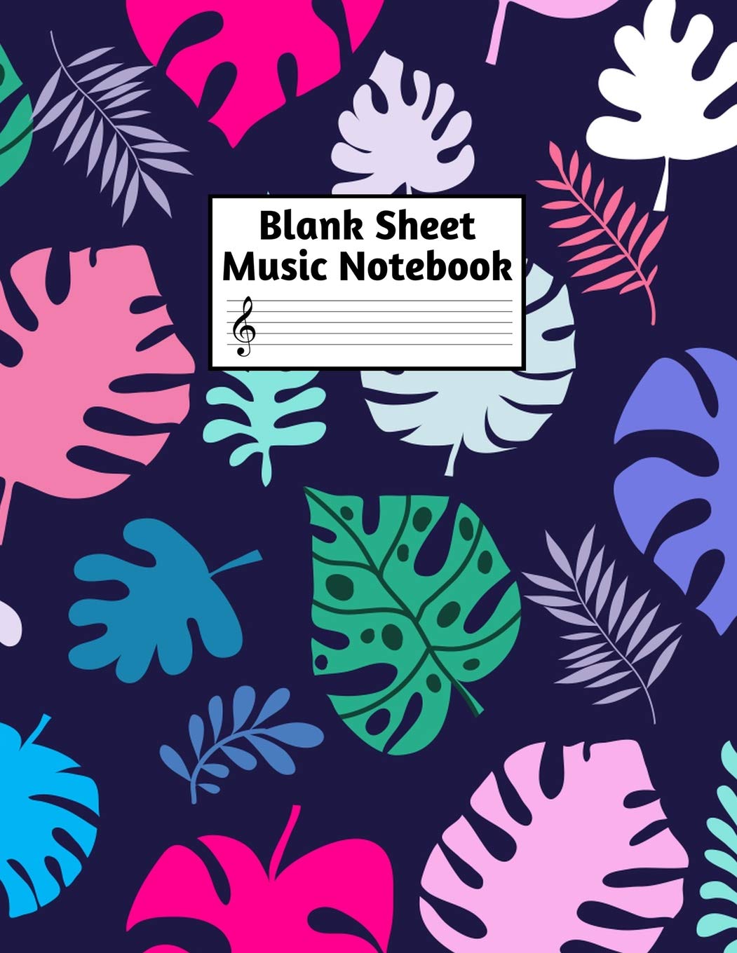 Blank Sheet Music Notebook: Easy Blank Staff Manuscript Book Large 8.5 X 11 Inches Musician Paper Wide 12 Staves Per Page for Piano, Flute, Violin, ... other Musical Instruments - Code : A4 7266 Books