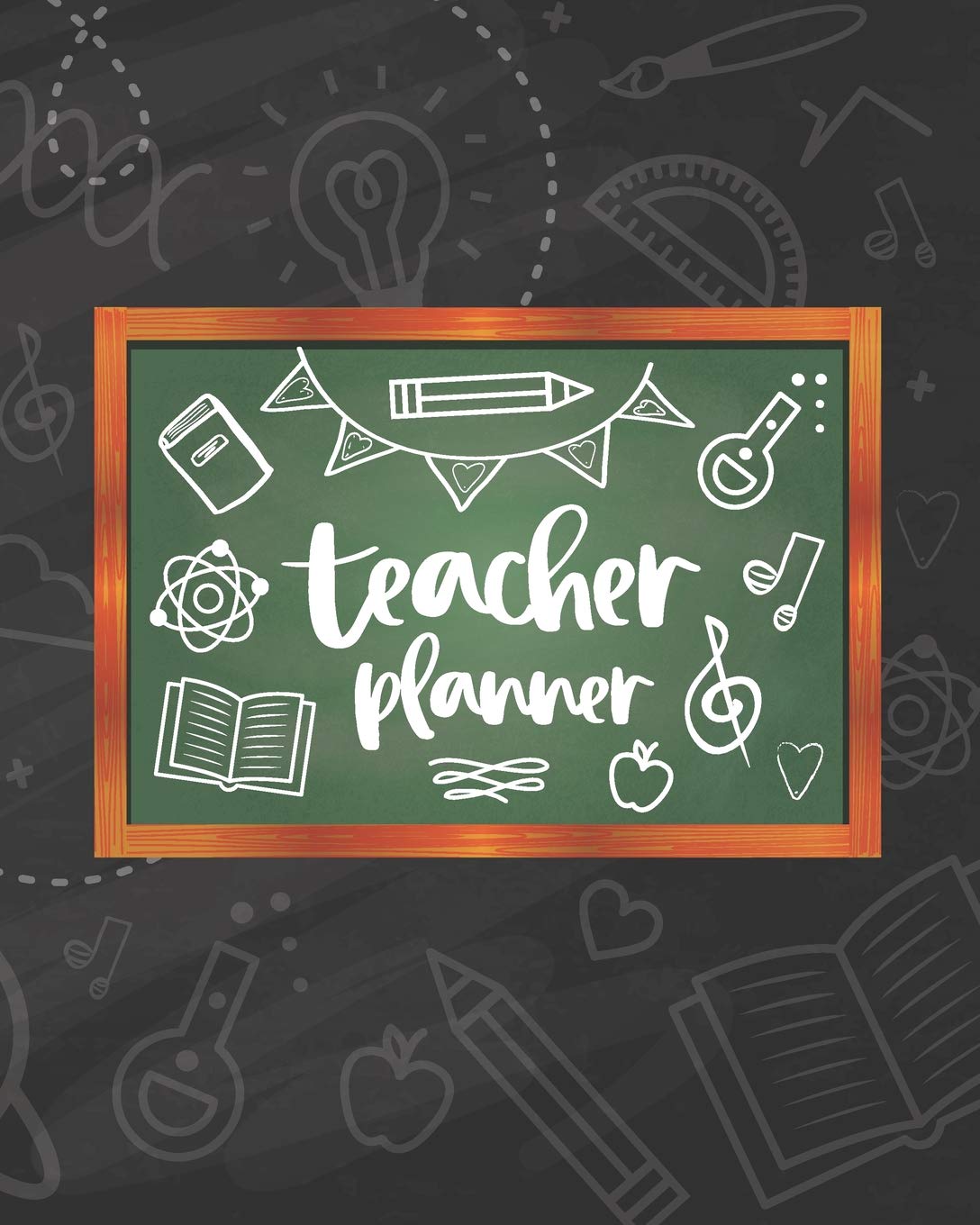 Teacher Planner: Academic School Year Lesson Plan Organizer | Weekly & Monthly Undated Record Book | Blackboard Doodles Cover Study Guides