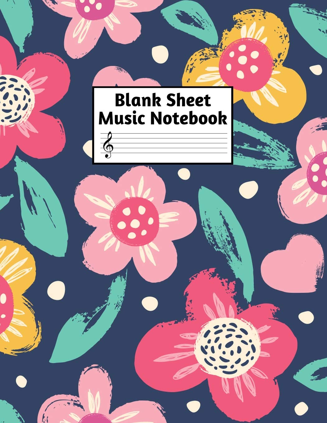 Blank Sheet Music Notebook: Easy Blank Staff Manuscript Book Large 8.5 X 11 Inches Musician Paper Wide 12 Staves Per Page for Piano, Flute, Violin, ... other Musical Instruments - Code : A4 4377 Books