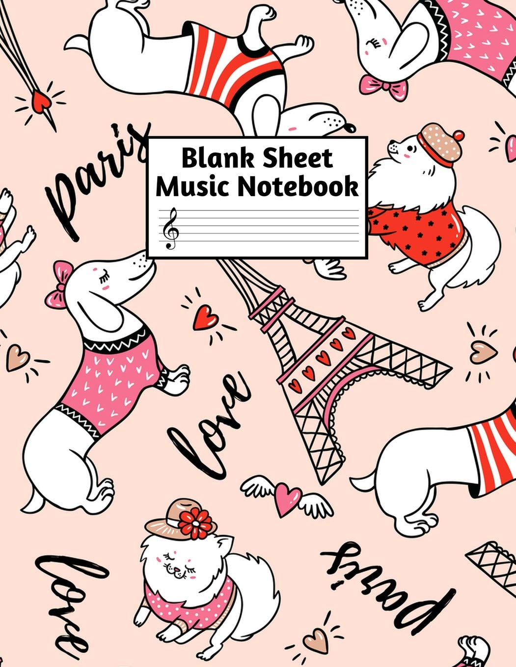 Blank Sheet Music Notebook: Easy Blank Staff Manuscript Book Large 8.5 X 11 Inches Musician Paper Wide 12 Staves Per Page for Piano, Flute, Violin, ... other Musical Instruments - Code : A4 4378 Books