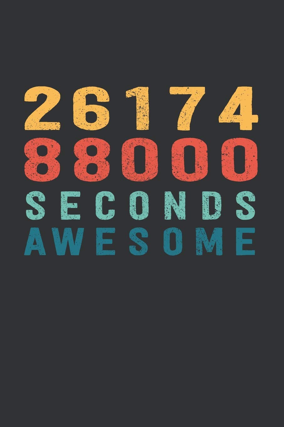 2 617 488 000 Seconds Awesome: funny 83th Birthday Gift Notebook lined | 6x9 Inch | 100 Pages book