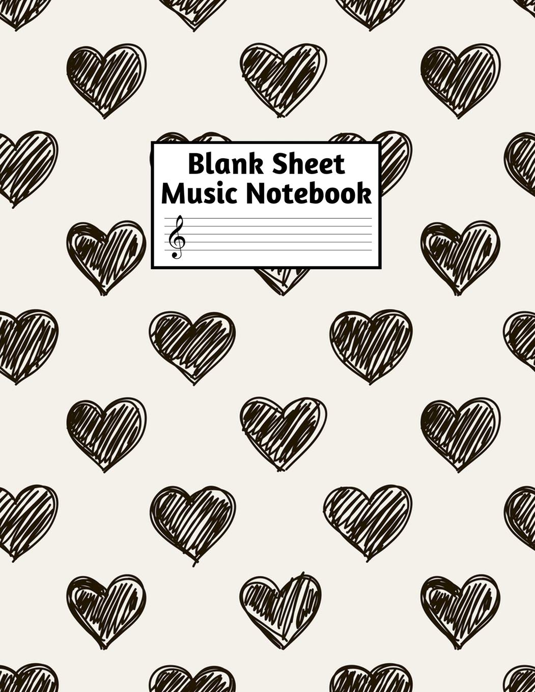 Blank Sheet Music Notebook: Easy Blank Staff Manuscript Book Large 8.5 X 11 Inches Musician Paper Wide 12 Staves Per Page for Piano, Flute, Violin, ... other Musical Instruments - Code : A4 8406 Books