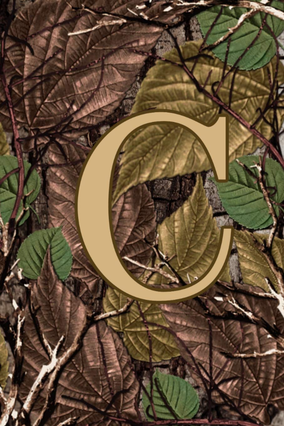 C: Letter C Monogram Camo Camouflage Hunting Notebook & Journal Media & Communication