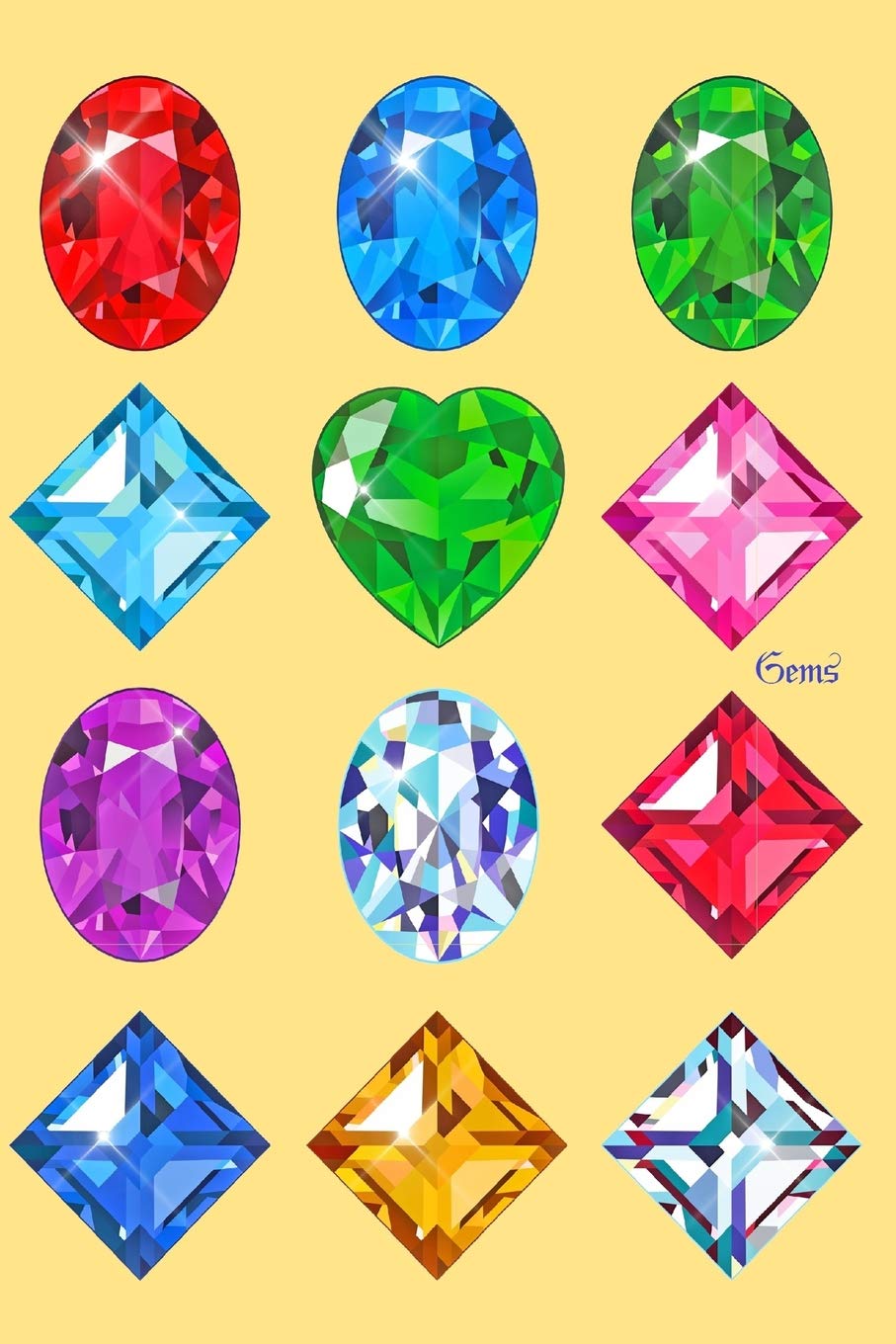 Gems: A Blank Lined notebook for writing - Lovely gift for anyone who loves jewelry and gemstones Hobbies & Crafts