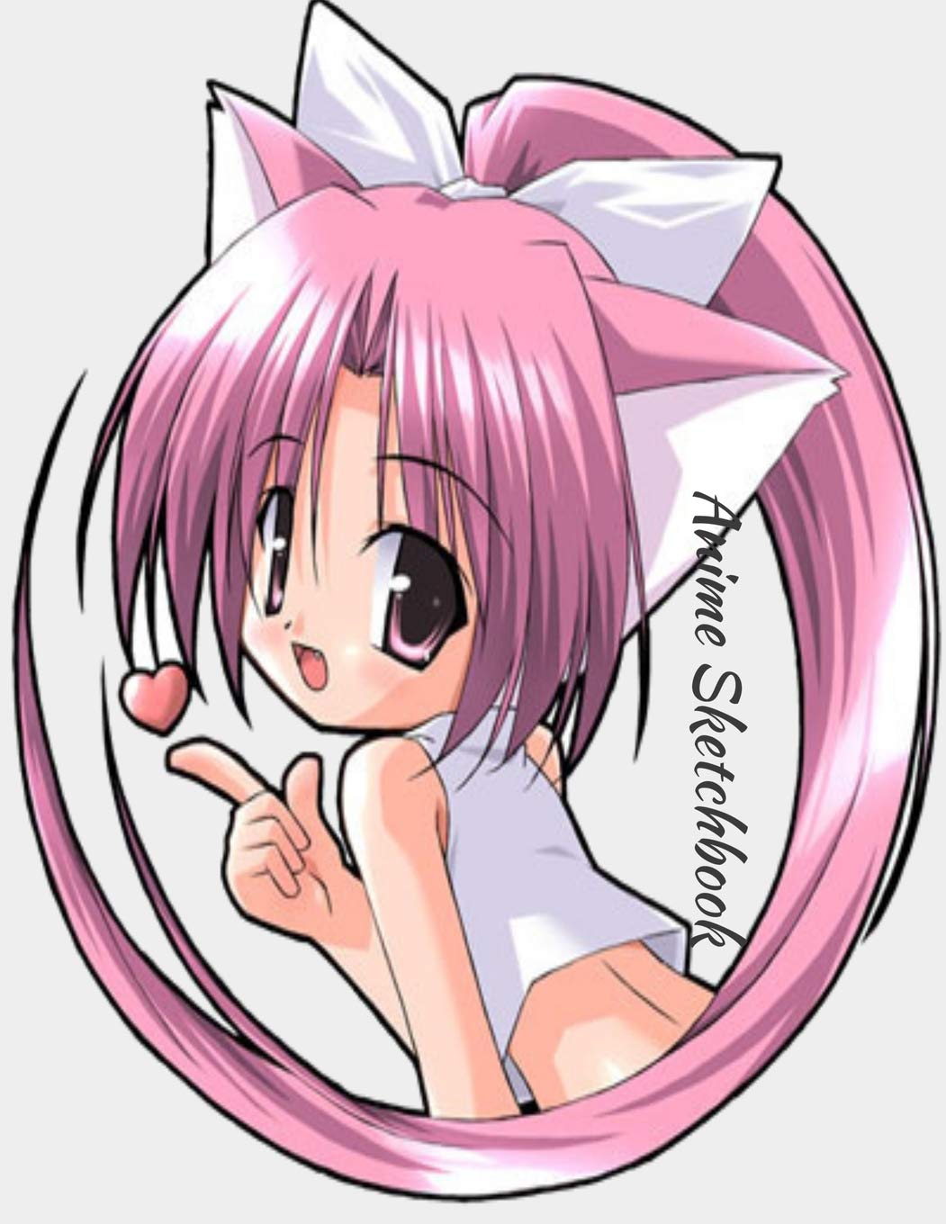 Anime Sketchbook: Anime Girl Series: 100 Large High Quality Sketch Pages (Volume 1) (Anime Girls) Film, Art & Culture