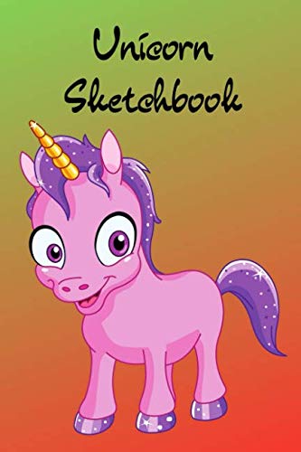 Unicorn Sketchbook: A Cute Cover Notebook /Journal Wide Ruled Line Paper. Books