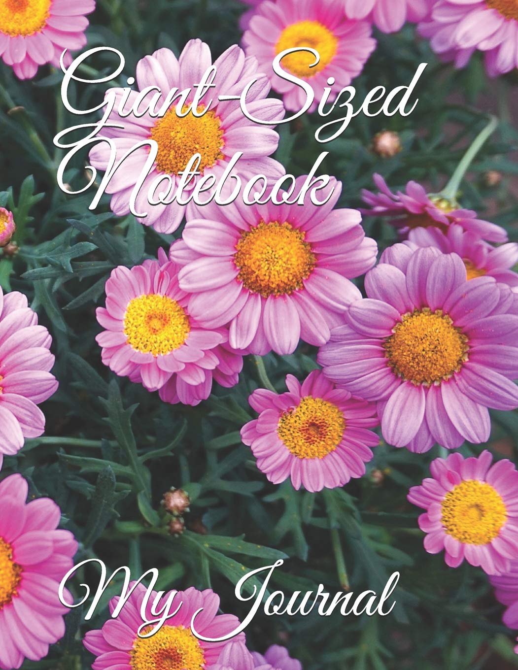 Giant-Sized Notebook: Jumbo Floral Design Notebook, Journal, 500 Pages, 250 Ruled Sheets Mathematics