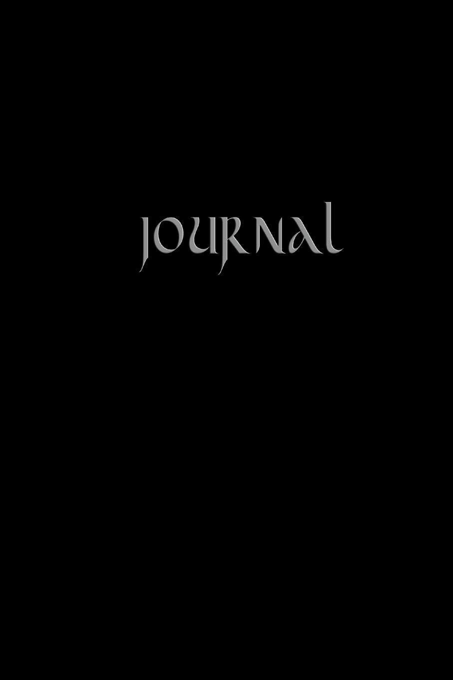 Journal: 6 x 9 120 Pages Personal Journal Notebook Black With Silver Typography book