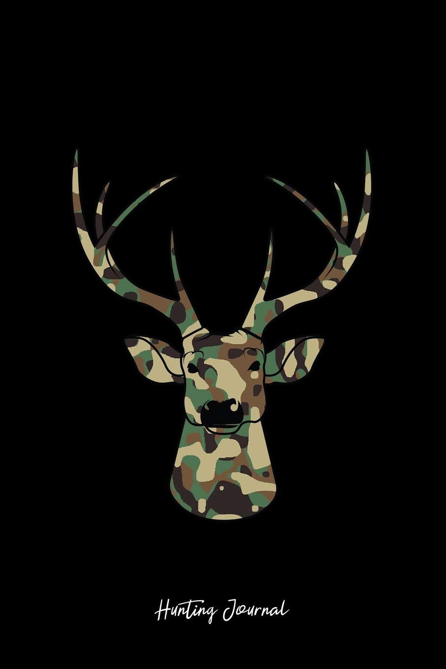 Hunting Journal: Dot Grid Journal - Deer Head Camouflage Black Buck Hobby Hunter Gift - Black Dotted Diary, Planner, Gratitude, Writing, Travel, Goal, Bullet Notebook - 6x9 120 pages Books