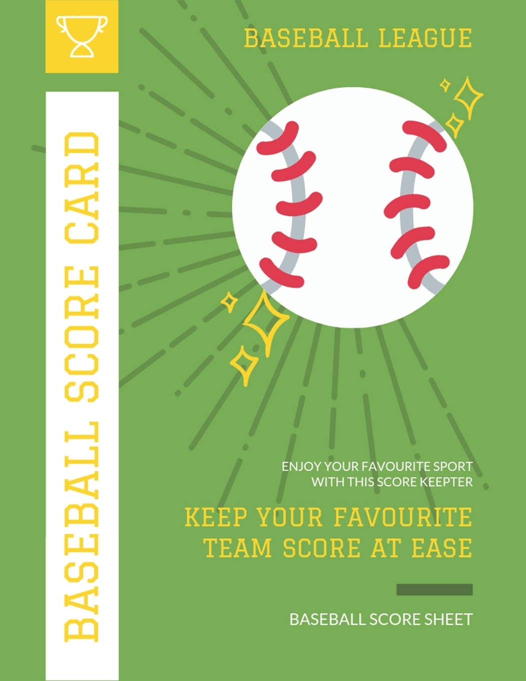Baseball Score Card: Record Your Favourite Baseball Team with Baseball Scorebook | 110 Pages on White Paper (Baseball Score Sheet, Band 1) Business & Technology