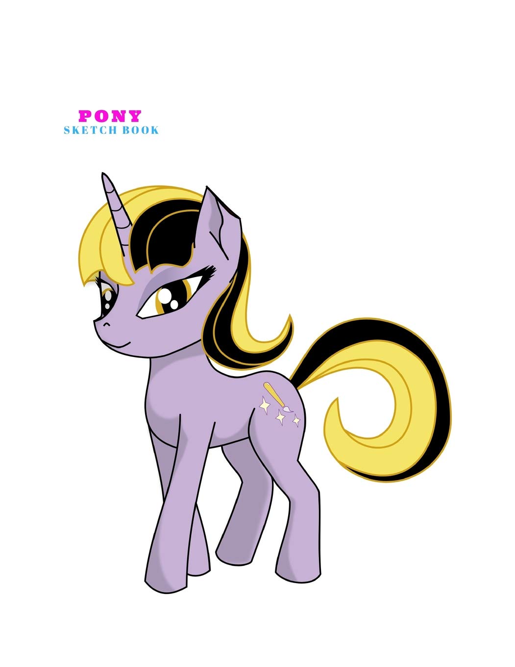 Pony Sketch Book: Practice Painting, Drawing, writing, Sketching or Creative Doodling. book