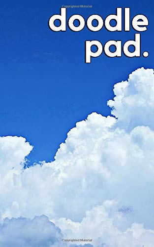 Doodle Pad | Dotted Notebook | 5x8 inch | 100 Pages: Dotted Notebook Bullet Journal Soft Cover (Blue Cloudy Skies) for Mindfulness, Revision aids and Life Planning Hobbies & Crafts