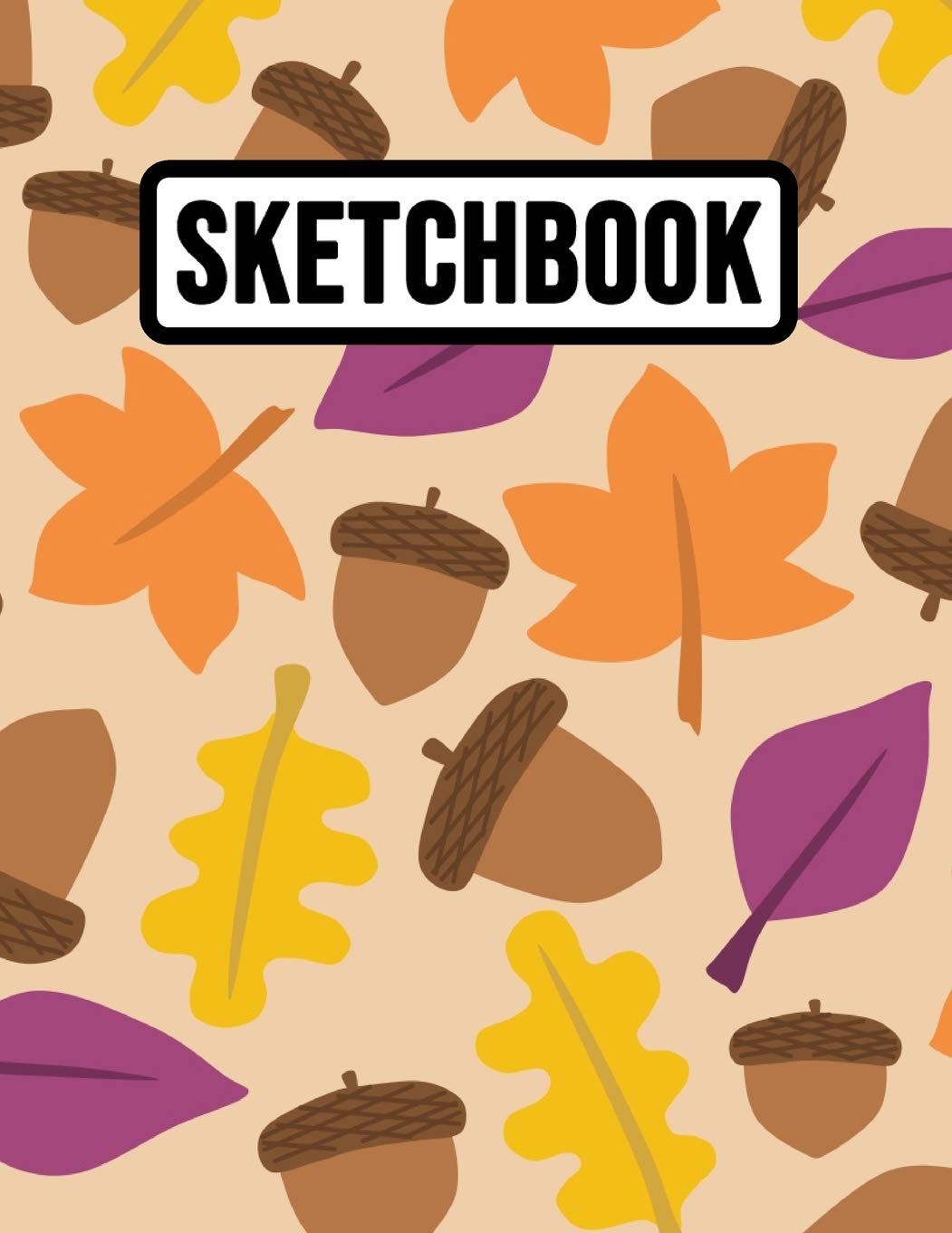 Sketchbook: Big A4 Close To 600 page Acorns Notebook / Journal, Extra Large for School And Daily Use (Blank, 8,5" x 11") Lifestyle