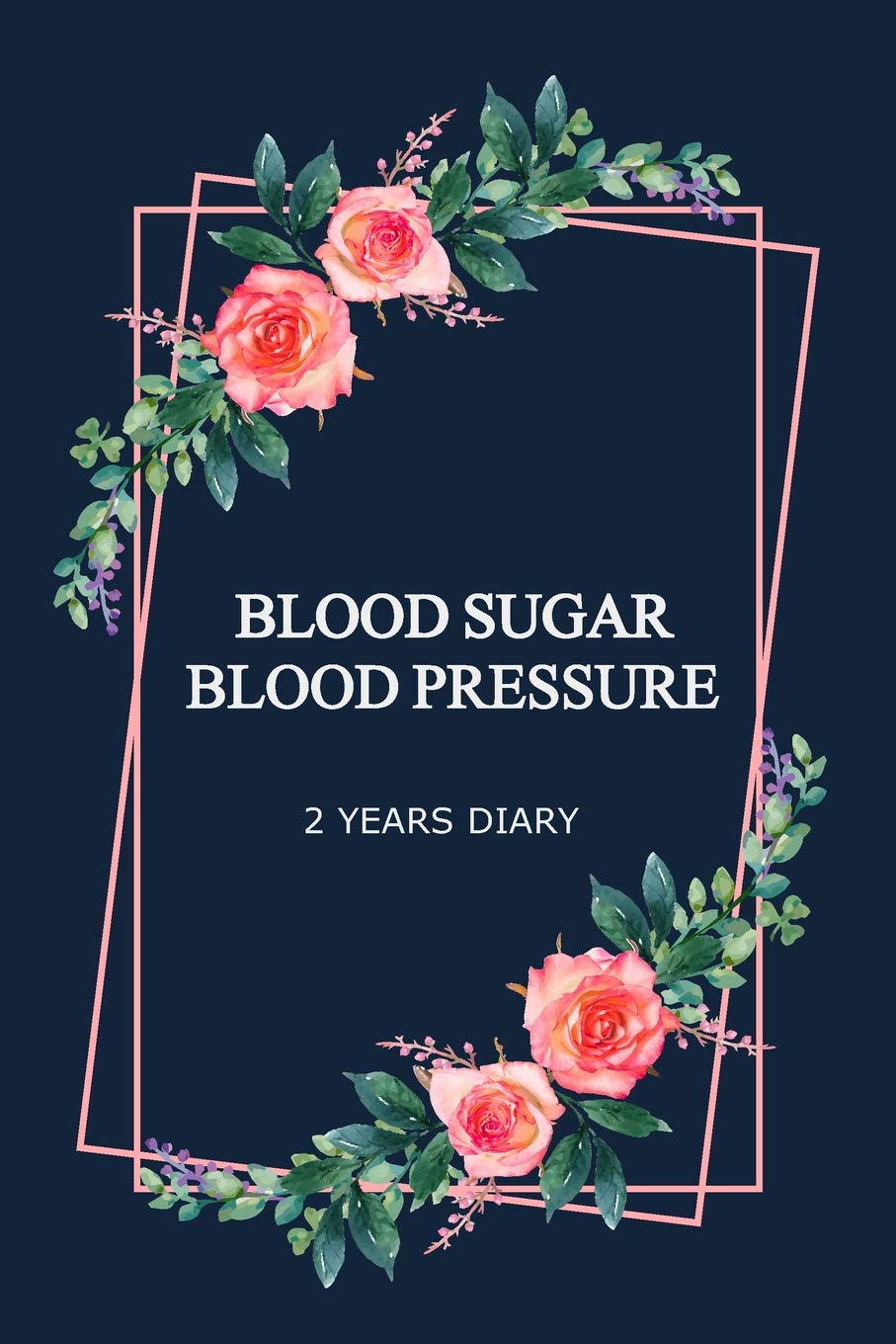 Blood Pressure Blood Sugar 2 Years Diary: Journal for Tracking Daily Blood Pressure and Blood Sugar Levels (110 Pages, 6 x 9 inches) Health, Nutrition & Fitness