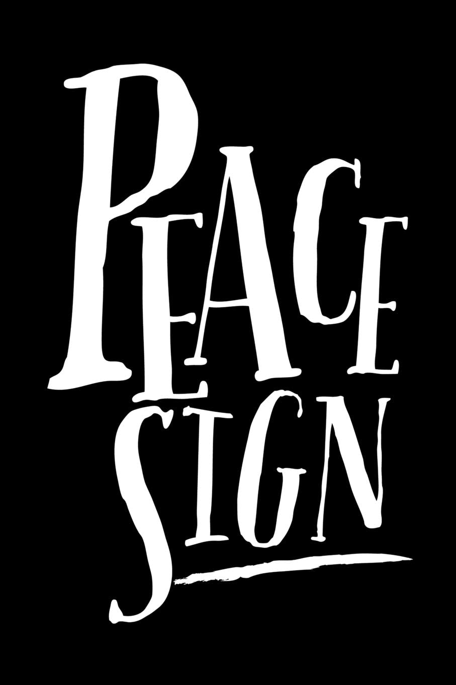 Notebook: Peace Sign Hippy Gift 60s 70s Retro Black Lined Journal Notebook Writing Diary - 120 Pages 6 x 9 Books
