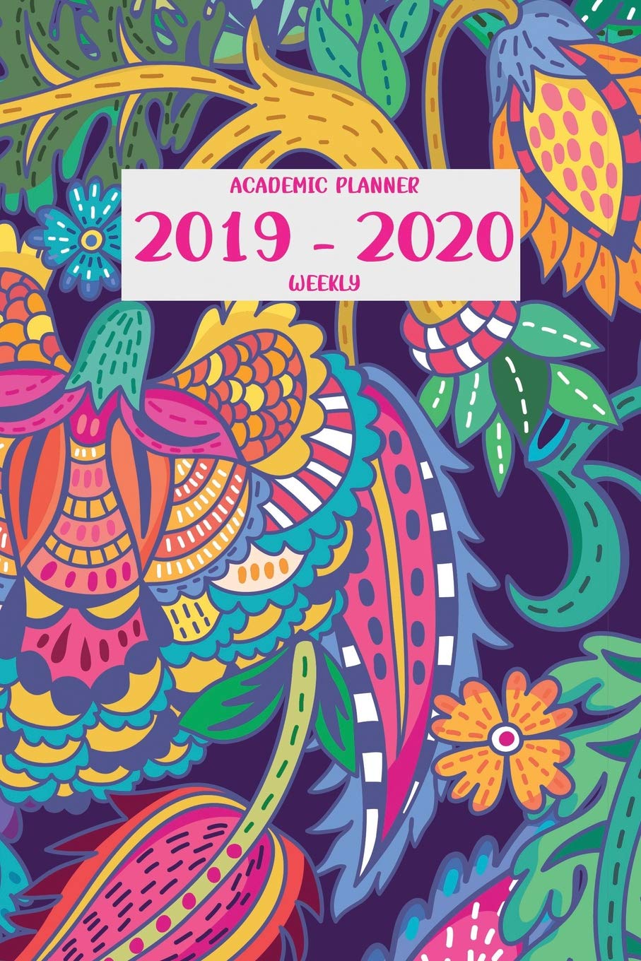 Academic Planner 2019 - 2020 Weekly: July 1, 2019 - December 31, 2020 | 18 months | Priorities and To Do Column| 6" x 9" | Abstract Blue Floral (Flora & Fauna, Band 22) Books