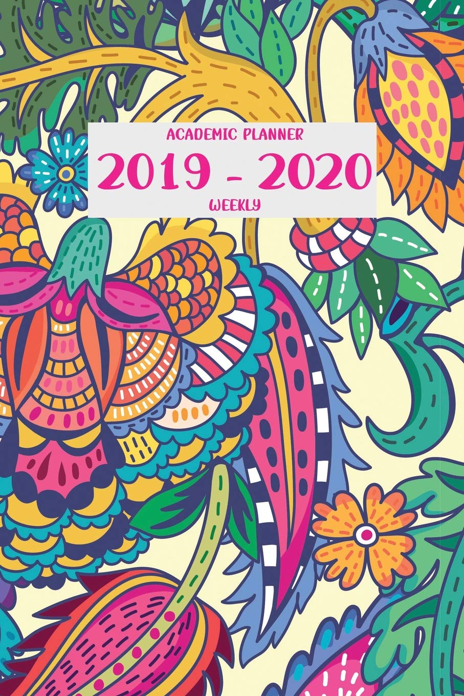 Academic Planner 2019 - 2020 Weekly: July 1, 2019 - December 31, 2020 | 18 months | Priorities and To Do Column| 6" x 9" | Abstract Green Floral (Flora & Fauna, Band 25) Books