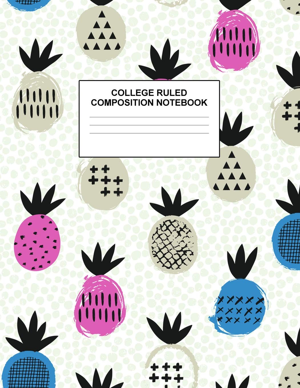 College Ruled Composition Notebook: Cute Blank Lined Journal to Write In with White Paper Rule Pages for School Subject and Writing Pad : Design Code A4 1508 Books