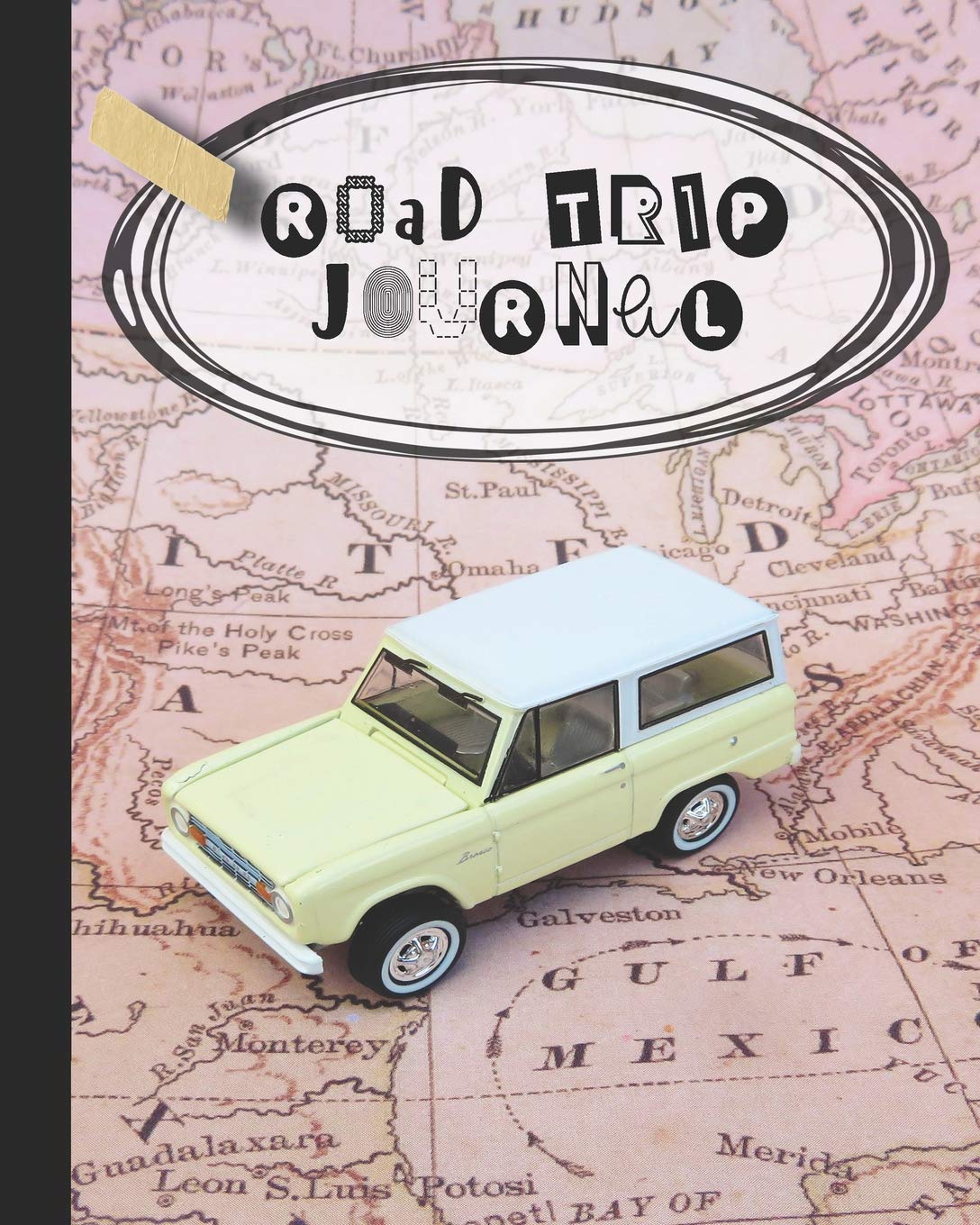 Road trip Journal: A guided log book for recording Road trip memories and adventures - Pink travel map with toy car cover design Hiking & Cycling Books