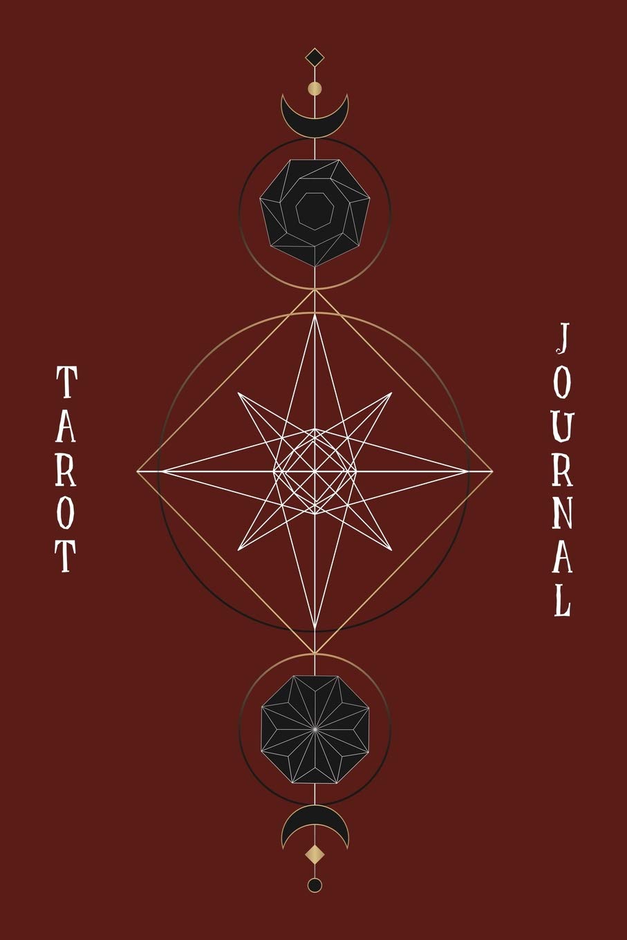 Tarot journal: A daily reading tracker and notebook: Track your 3 card draw, question, interpretation, notes: Vintage style burgundy cover Religion & Esotericism