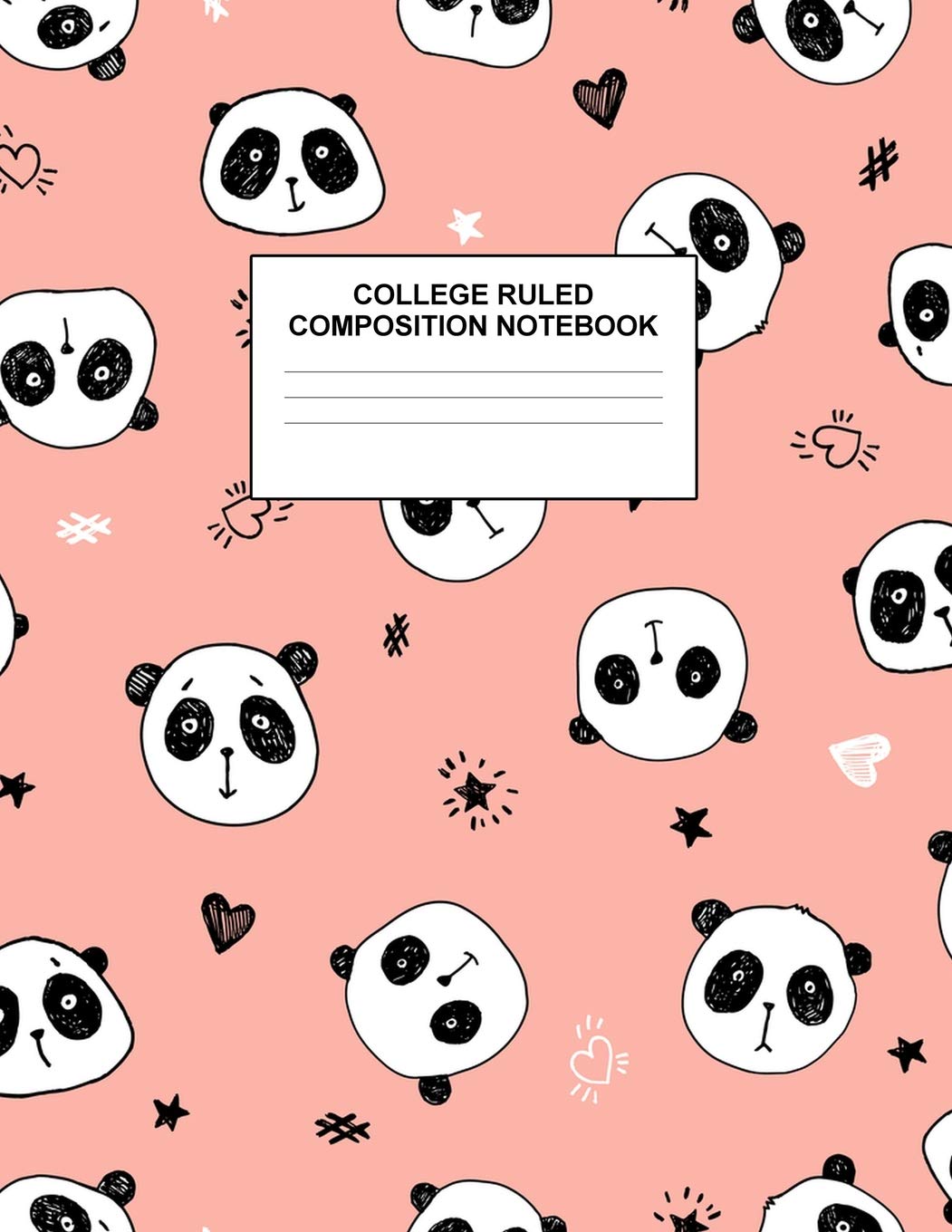 College Ruled Composition Notebook: Cute Blank Lined Journal to Write In with White Paper Rule Pages for School Subject and Writing Pad : Design Code A4 2494 Books