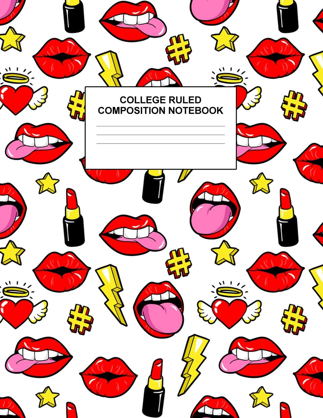 College Ruled Composition Notebook: Cute Blank Lined Journal to Write In with White Paper Rule Pages for School Subject and Writing Pad : Design Code A4 2520 Books