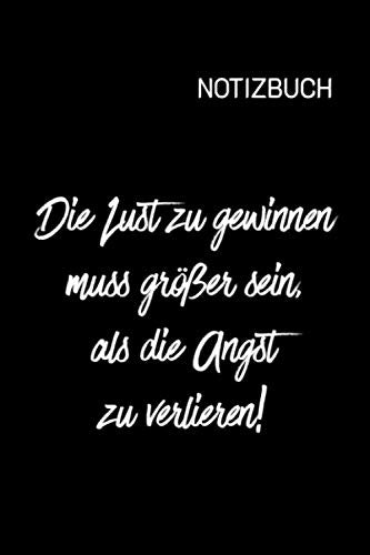 Notizbuch: Schwarzes Notebook Business Motivation DIN A5 110 Seiten liniert Softcover Skizzenbuch Notizen Erfolg im Leben Education & Training