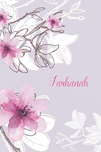 Farhanah: Custom Muslim Name Notebook/Journal - Personalized Islamic Gift for Women (Pink Floral Design) Religion & Esotericism