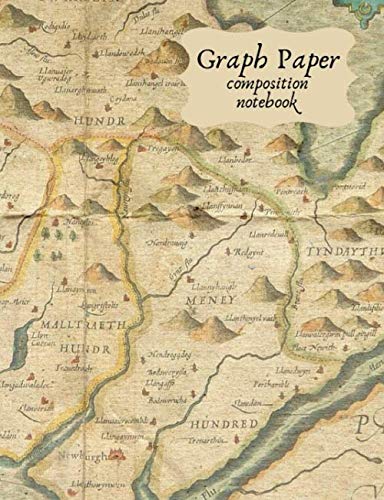 Graph Paper Composition Notebook: RPG Blank Quad Ruled Graph Paper for Role Playing Games - 120 pages cream paper - Vintage Map Cover Leisure & Fun