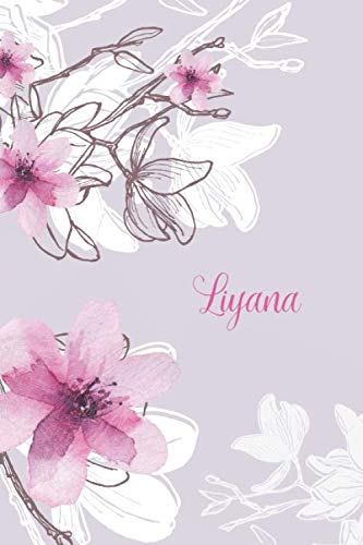 Liyana: Custom Muslim Name Notebook/Journal - Personalized Islamic Gift for Women (Pink Floral Design) Religion & Esotericism