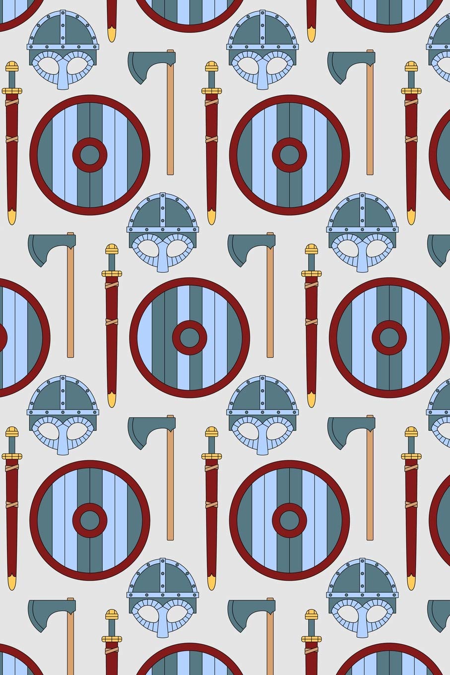 Viking Pattern - Go To Valhalla 27: Blank Dot Grid Notebook for Norse Mythology Lovers Books