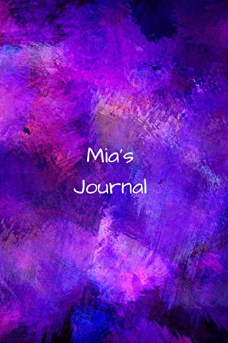 Mia's Journal: Personalized Lined Journal for Mia Diary Notebook 100 Pages, 6" x 9" (15.24 x 22.86 cm), Durable Soft Cover Books