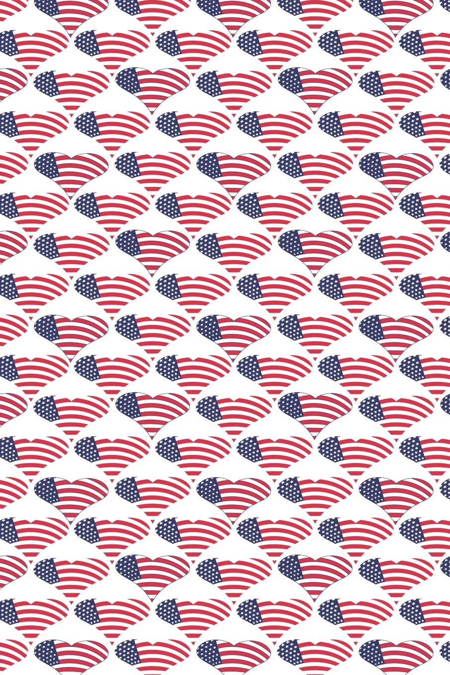 Patriotic Pattern - United States Of America 159: Blank Sketch Paper Notebook with frame for Patriots and Locals Books