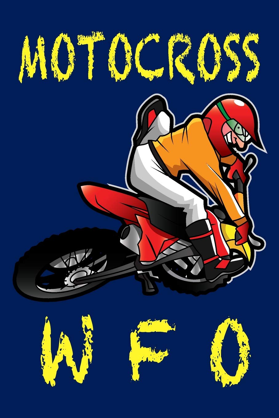 MOTOCROSS W F O: Off-Roader 6X9 12O page college rule notebook Leisure & Fun