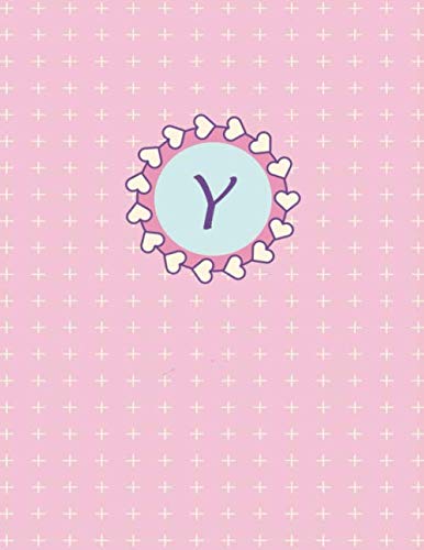Y: Monogram initial Y notebook for girls, cute glossy pink cover perfect for diary, note taking, daily planner, journal, hearts, cute, frame, ... cute pattern (Pink Monograms, Band 24) Essays & Short Stories